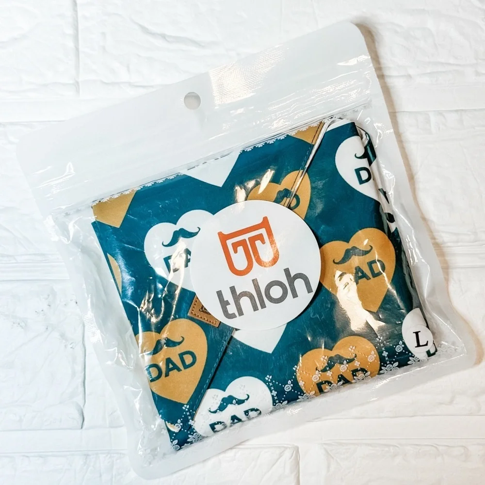 NEW Dog Triangle Bandanas 2 Pack “I Love My Dad” Size Large